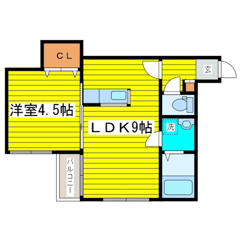 間取図 札幌市営地下鉄東豊線/元町駅 徒歩1分 4階 築10年