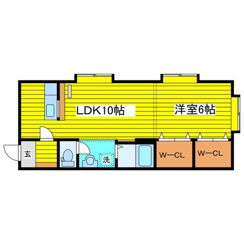 間取図 札幌市営地下鉄東豊線/環状通東駅 徒歩6分 2階 築23年