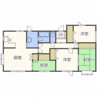 間取図 札幌市営地下鉄東豊線/元町駅 徒歩15分 3階 築30年