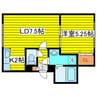 札幌市営地下鉄東豊線/東区役所前駅 徒歩3分 3階 築19年 1LDKの間取り