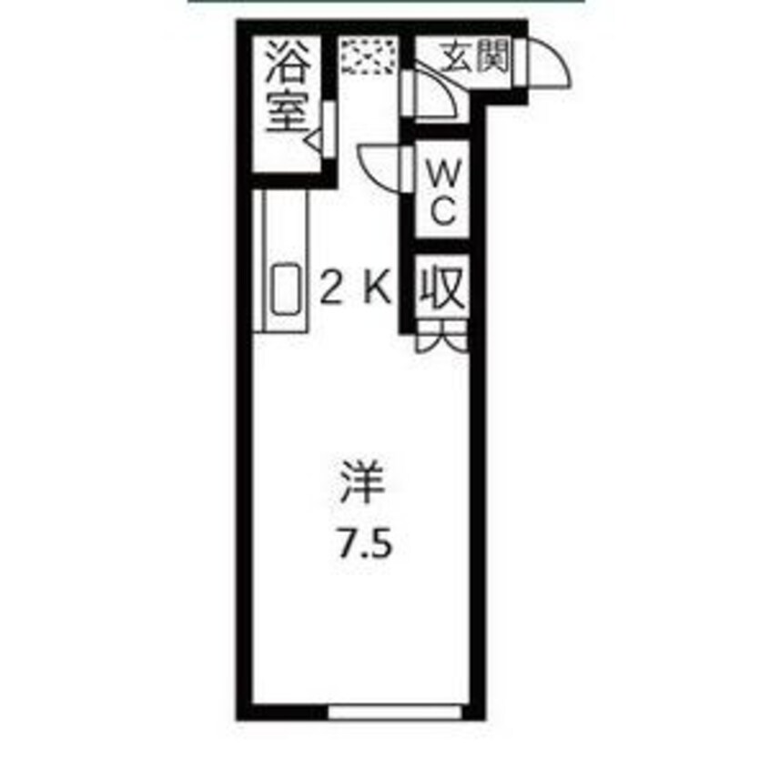 間取図 札幌市営地下鉄東豊線/東区役所前駅 徒歩7分 2階 築31年