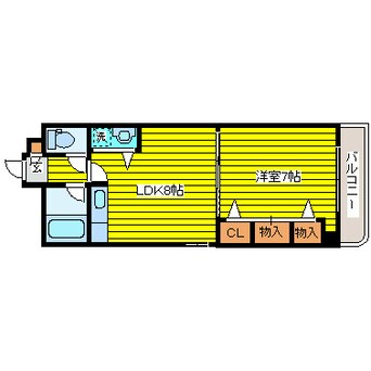 間取図 札幌市営地下鉄東豊線/環状通東駅 徒歩5分 4階 築32年