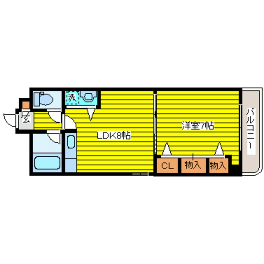 間取図 札幌市営地下鉄東豊線/環状通東駅 徒歩5分 4階 築32年