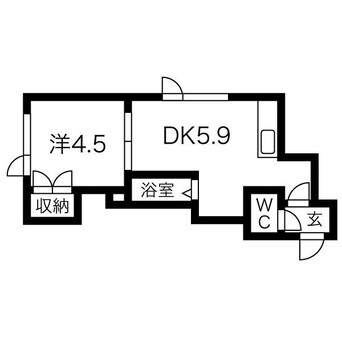 間取図 札幌市営地下鉄東豊線/元町駅 徒歩10分 3階 築26年