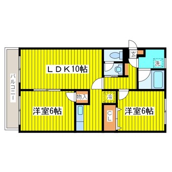 間取図 札幌市営地下鉄東豊線/元町駅 徒歩8分 2階 築32年