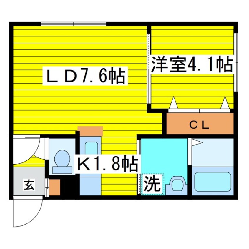 間取図 札幌市営地下鉄東豊線/元町駅 徒歩5分 1階 築15年