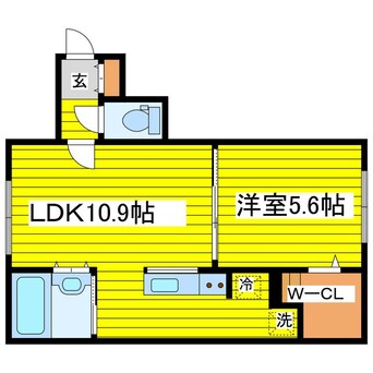 間取図 札幌市営地下鉄東豊線/環状通東駅 徒歩5分 3階 築16年