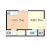 サンライン元町 1DKの間取り