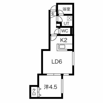 間取図 札幌市営地下鉄東豊線/新道東駅 徒歩6分 2階 築19年