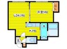 札幌市営地下鉄東豊線/環状通東駅 徒歩13分 2階 築18年 1LDKの間取り
