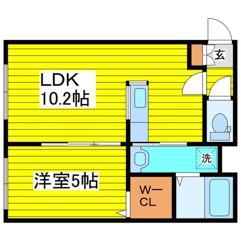 間取図 札幌市営地下鉄東豊線/東区役所前駅 徒歩9分 2階 築8年