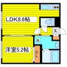 札幌市営地下鉄東豊線/元町駅 徒歩1分 2階 築15年 1LDKの間取り