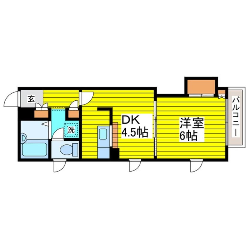間取図 札幌市営地下鉄東豊線/元町駅 徒歩10分 2階 築35年