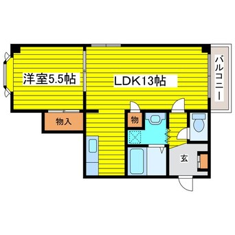 間取図 札幌市営地下鉄東豊線/環状通東駅 徒歩8分 3階 築34年