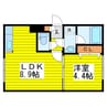 La・corte（ラ・コルテ） 1LDKの間取り