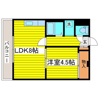 間取図 札幌市営地下鉄東豊線/元町駅 徒歩10分 3階 築33年