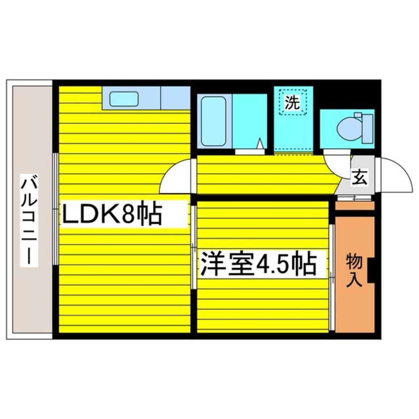 間取図 札幌市営地下鉄東豊線/元町駅 徒歩10分 3階 築33年