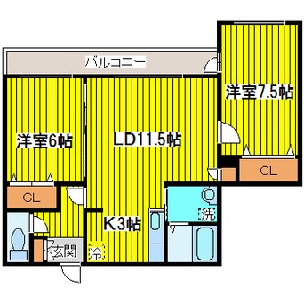 間取図 札幌市営地下鉄東豊線/東区役所前駅 徒歩16分 1階 築20年