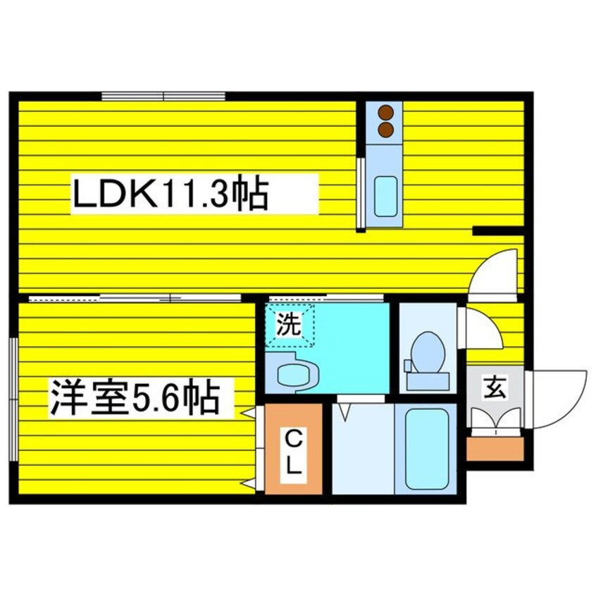 間取図 札幌市営地下鉄東豊線/環状通東駅 徒歩9分 3階 築8年