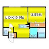 札幌市営地下鉄東豊線/元町駅 徒歩3分 2階 築9年 1LDKの間取り