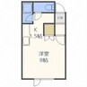 札幌市営地下鉄南北線/北３４条駅 徒歩6分 2階 築29年 1Kの間取り