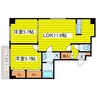 札幌市営地下鉄東豊線/元町駅 徒歩10分 2階 築20年 2DKの間取り