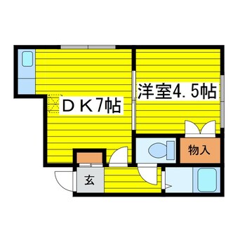 間取図 札幌市営地下鉄東豊線/環状通東駅 徒歩6分 2階 築35年