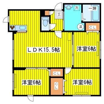 間取図 札幌市営地下鉄東豊線/元町駅 徒歩7分 4階 築13年