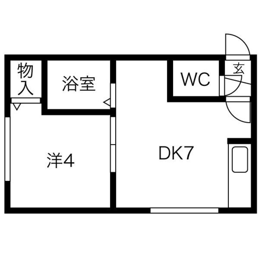 間取図 札幌市営地下鉄東豊線/北１３条東駅 徒歩5分 2階 築22年