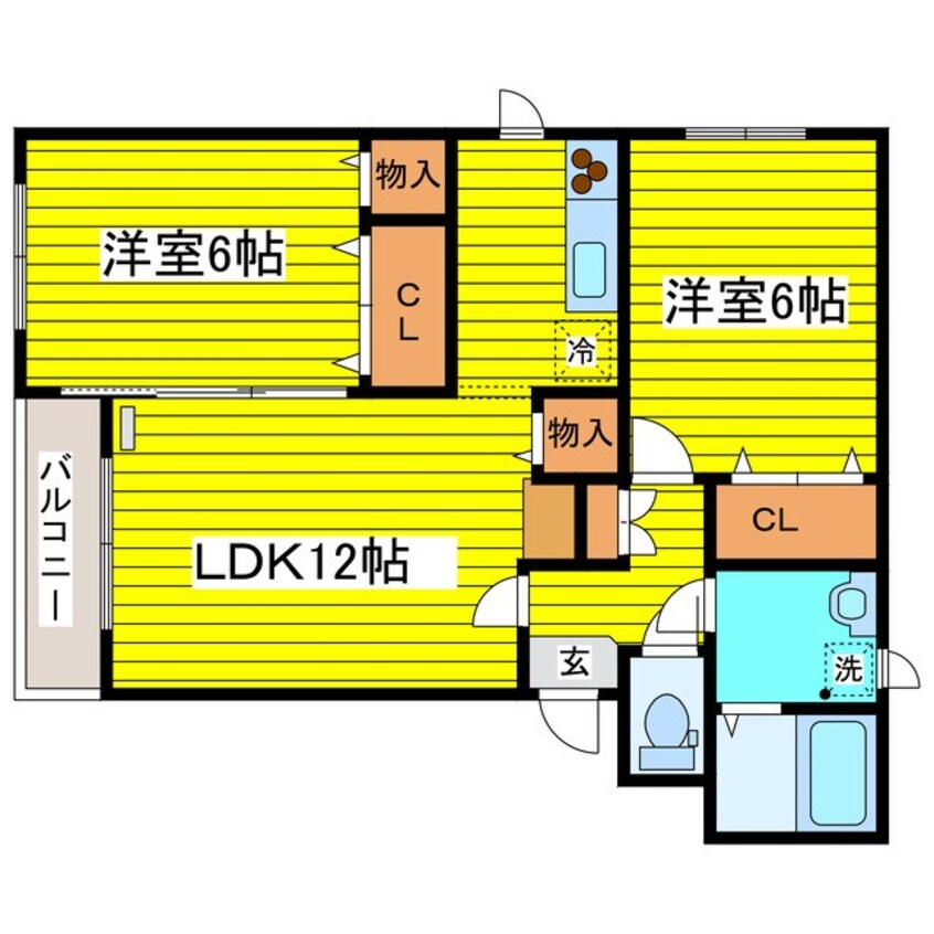 間取図 札幌市営地下鉄東豊線/環状通東駅 徒歩7分 3階 築21年