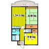 札幌市営地下鉄東豊線/環状通東駅 徒歩26分 4階 築36年 2DKの間取り
