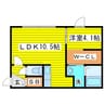 SENNA元町 1LDKの間取り