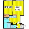 札幌市営地下鉄東豊線/元町駅 徒歩6分 2階 築17年 1LDKの間取り