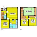 島谷連棟式戸建の間取図