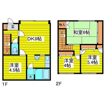 間取図 札幌市営地下鉄東豊線/元町駅 徒歩14分 1-2階 築33年