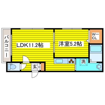 間取図 札幌市営地下鉄東豊線/元町駅 徒歩2分 2階 築11年
