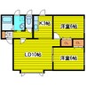 札幌市営地下鉄東豊線/東区役所前駅 徒歩13分 1階 築28年 2LDKの間取り
