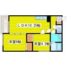 レガート北24 2LDKの間取り
