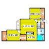 アンコール札幌 2LDKの間取り