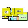 アイリス31 2LDKの間取り