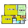 レジデンスN30 2LDKの間取り