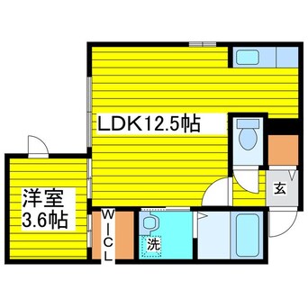 間取図 札幌市営地下鉄東豊線/元町駅 徒歩7分 4階 築8年