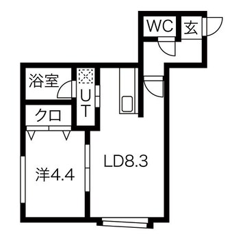 間取図 札幌市営地下鉄東豊線/環状通東駅 徒歩8分 2階 築29年