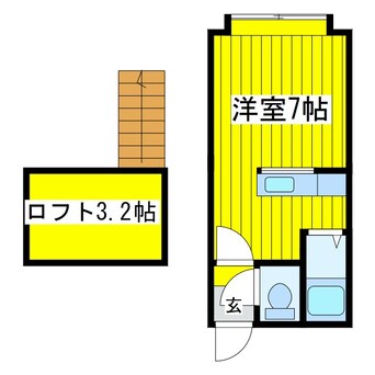 間取図 札幌市営地下鉄東豊線/元町駅 徒歩10分 2階 築34年