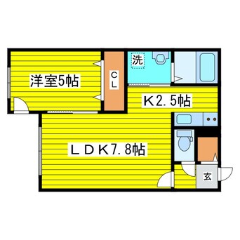 間取図 グランメールアクシア