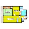 エクセレント33 2LDKの間取り