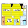 札幌市営地下鉄東豊線/元町駅 徒歩25分 2階 築38年 2LDKの間取り
