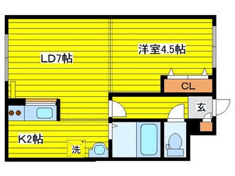 間取図 札幌市営地下鉄東豊線/環状通東駅 徒歩2分 4階 築35年