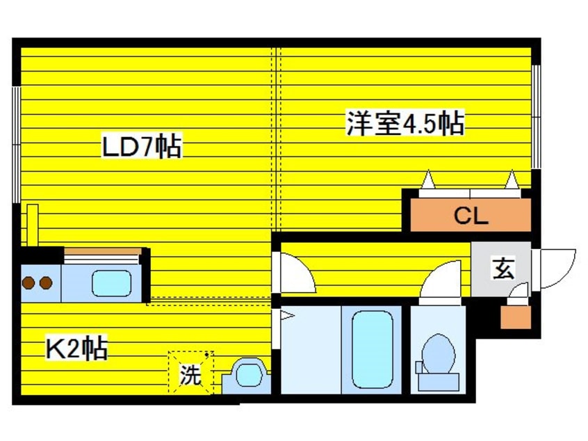 間取図 札幌市営地下鉄東豊線/環状通東駅 徒歩2分 4階 築35年