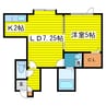 札幌市営地下鉄東豊線/元町駅 徒歩2分 2階 築7年 1LDKの間取り
